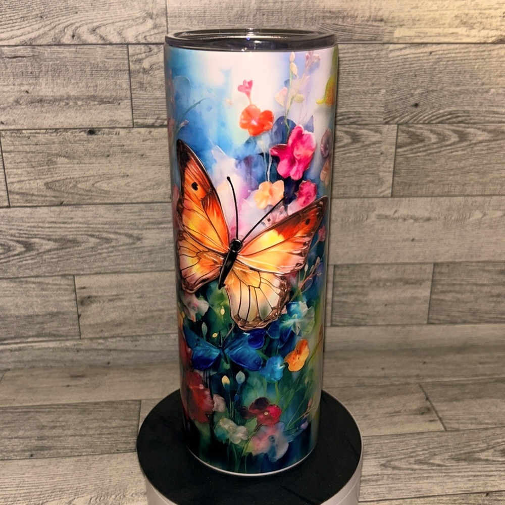 Butterfly 20oz Stainless Steel Tumbler